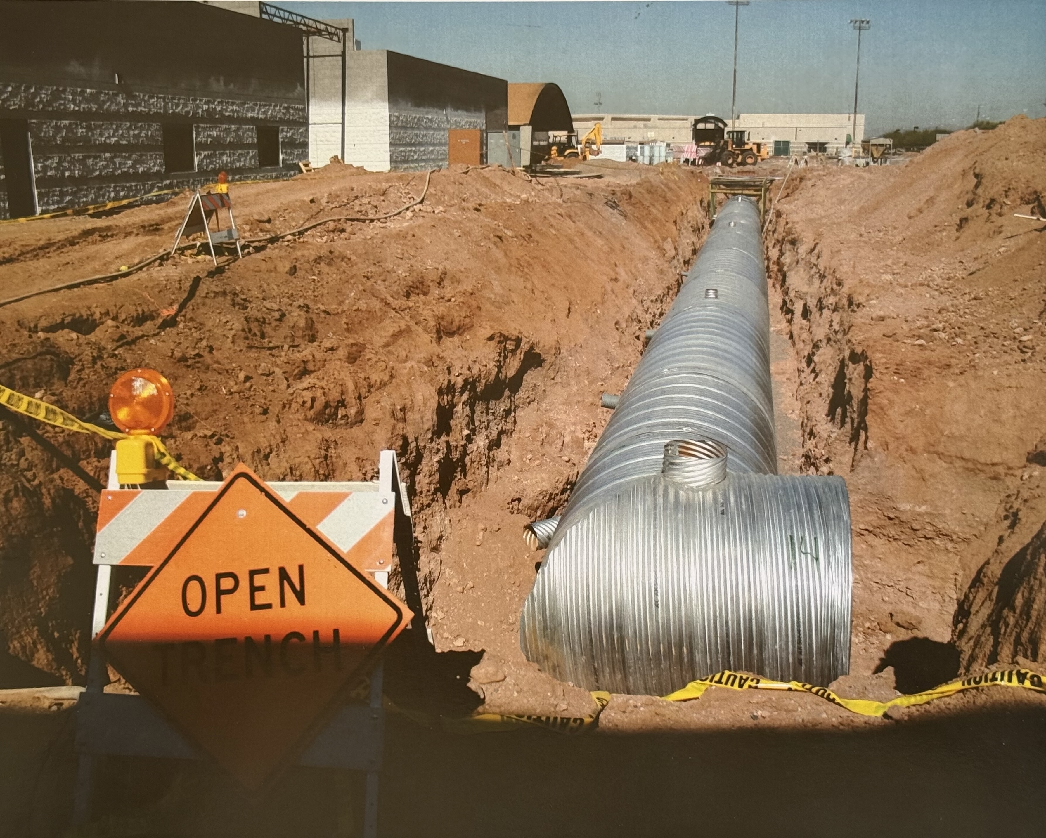 MPH Pipelines crew performing underground utility construction in Arizona